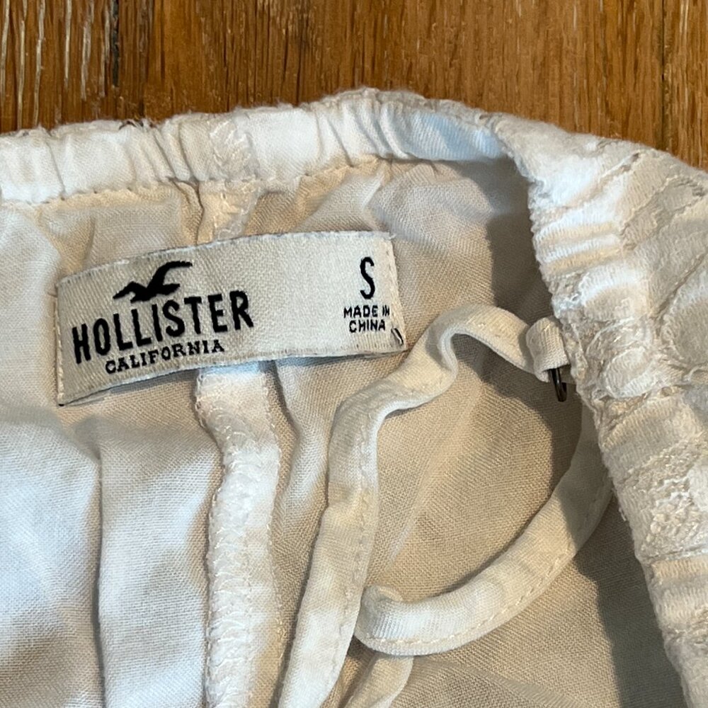 Hollister Lace Tank Top Cami with Adjustable Straps Lined White Size S - Picture 3 of 4